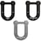 Ekena Millwork Economy Horseshoe Barn Door Hardware Set w/ 6' Track & Silent Rollers for 1 3/8" to 1 3/4" Doors GB6008H26BL - alternate 2